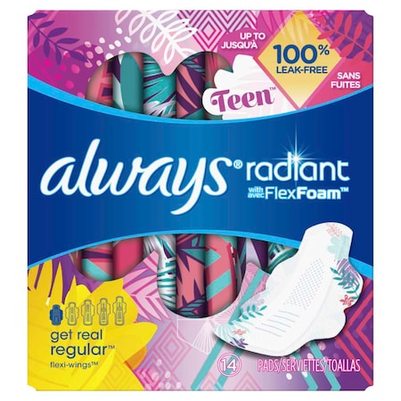 Always Always Radiant Infinity Teen Regular With Wings, PK168 83904